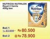 Promo Harga NUTRILON Royal 4 Susu Pertumbuhan Vanila 400 gr - Indomaret