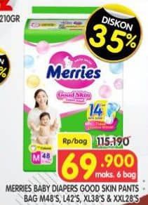 Promo Harga Merries Pants Good Skin M48/L42/XL38/XXL28  - Superindo