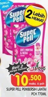 Promo Harga Super Pell Pembersih Lantai All Variants 770 ml - Superindo