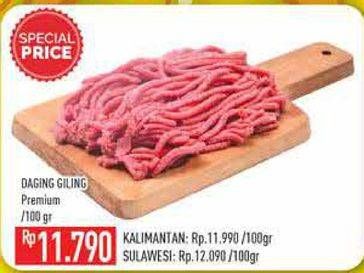 Promo Harga Daging Giling Sapi Premium per 100 gr - Hypermart