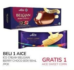 Promo Harga Aice Ice Cream Belgian Berry Choco 90 gr - Indomaret