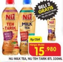 Promo Harga NU Milk Tua, NU Teh Tarik Btl 330ml  - Superindo