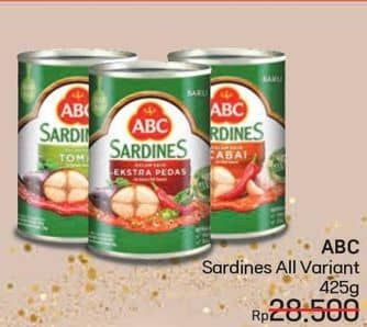 Promo Harga ABC Sardines All Variants 425 gr - LotteMart