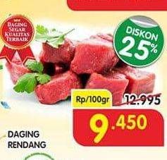 Promo Harga Daging Rendang Sapi per 100 gr - Superindo