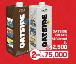 Promo Harga Oatside UHT Milk All Variants 1000 ml - LotteMart