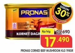 Promo Harga Pronas Corned Beef Jamur 198 gr - Superindo
