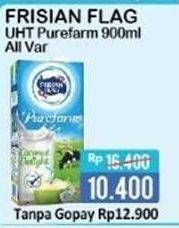 Promo Harga FRISIAN FLAG Susu UHT Purefarm All Variants 900 ml - Alfamidi