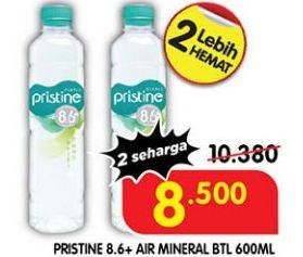 Promo Harga Pristine 8 Air Mineral 600 ml - Superindo