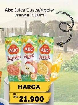 Promo Harga ABC Juice Guava, Apple, Orange 1000 ml - Carrefour