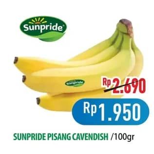 Promo Harga Pisang Cavendish per 100 gr - Hypermart
