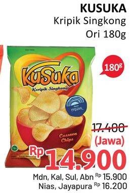 Promo Harga KUSUKA Keripik Singkong Original 180 gr - Alfamidi