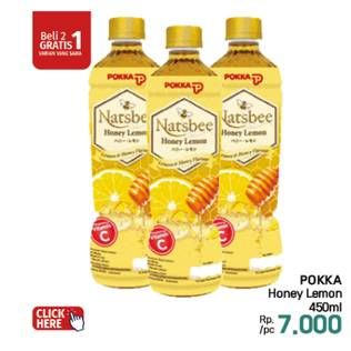 Promo Harga Pokka Natsbee Drink Honey Lemon 450 ml - LotteMart