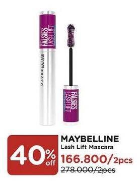 Promo Harga MAYBELLINE The Falsies Lash Lift Waterproof Mascara 30 gr - Watsons