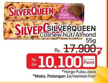 Promo Harga Silver Queen Chocolate Cashew, Almonds 55 gr - LotteMart