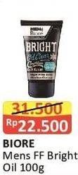 Promo Harga BIORE MENS Facial Foam Oil Buster Bright Action 100 ml - Alfamart