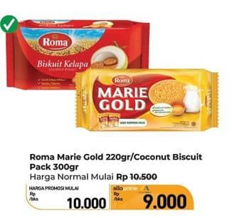 Promo Harga Roma Biskuit Kelapa/Marie Gold  - Carrefour