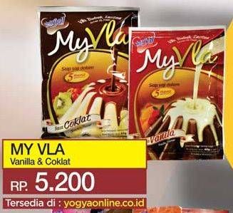 Promo Harga MY VLA Vla Pudding Vanilla, Coklat  - Yogya