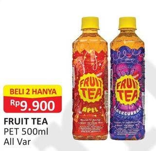 Promo Harga SOSRO Fruit Tea All Variants per 2 botol 500 ml - Alfamart
