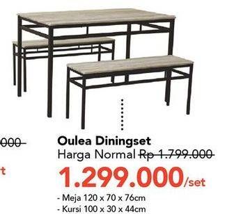 Promo Harga OULEA Dining Set  - Carrefour
