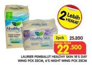 Promo Harga Laurier Healthy Skin Day Wing 22 cm / Night Wing 35 cm  - Superindo
