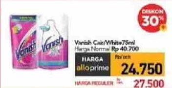 Promo Harga Vanish Penghilang Noda Cair Putih, Pink 750 ml - Carrefour