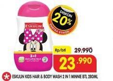 Promo Harga ESKULIN Kids Hair & Body Wash Soft Protect 280 ml - Superindo