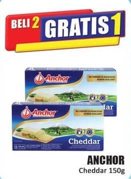 Promo Harga Anchor Cheddar Cheese 150 gr - Hari Hari