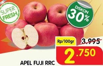 Promo Harga Apel Fuji RRC per 100 gr - Superindo