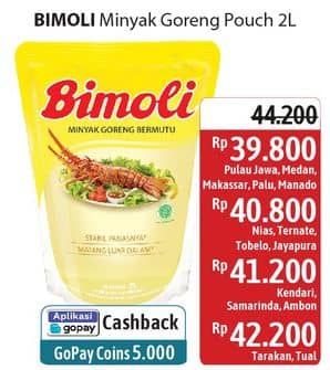 Promo Harga Bimoli Minyak Goreng 2000 ml - Alfamidi