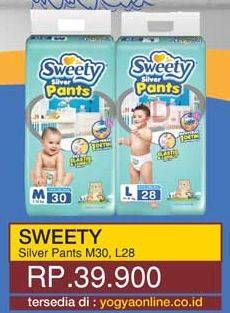 Promo Harga Sweety Silver Pants L28, M30 28 pcs - Yogya