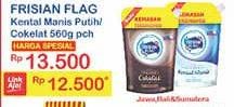 Promo Harga FRISIAN FLAG Susu Kental Manis Putih, Cokelat 560 gr - Indomaret