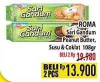 Promo Harga Roma Sari Gandum Peanut Butter, Susu Cokelat 115 gr - Hypermart