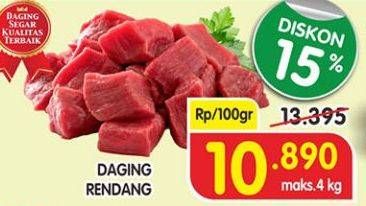 Promo Harga Daging Rendang Sapi per 100 gr - Superindo