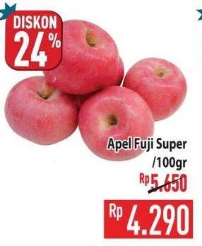 Promo Harga Apel Fuji Super per 100 gr - Hypermart