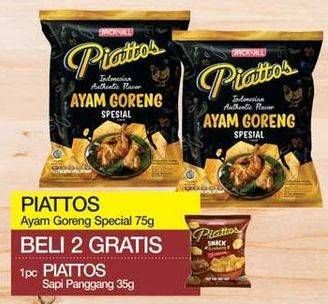 Promo Harga PIATTOS Snack Kentang Ayam Goreng Special 75 gr - Yogya