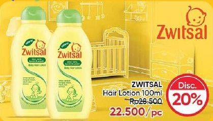 Promo Harga Zwitsal Natural Baby Hair Lotion 100 ml - Guardian