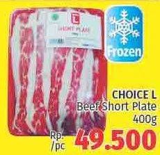 Promo Harga CHOICE L Beef Short Plate 400 gr - LotteMart