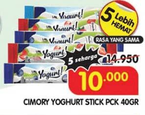 Promo Harga Cimory Yogurt Stick 40 gr - Superindo