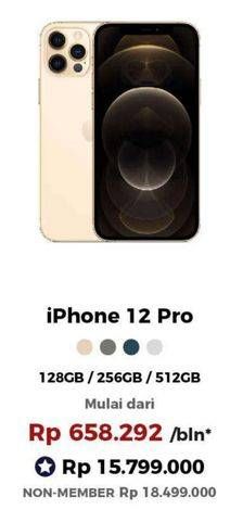 Promo Harga APPLE iPhone 12 Pro 128 GB, 256 GB, 512 GB 1 pcs - Erafone