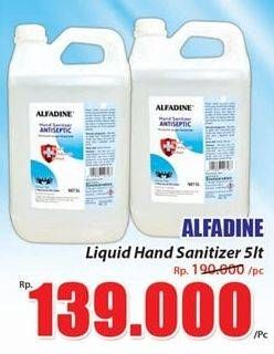 Promo Harga ALFADINE Liquid Hand Sanitizer 5 ltr - Hari Hari
