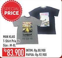 Promo Harga MAN KLAS Kaos Pria S/S M-XL  - Hypermart