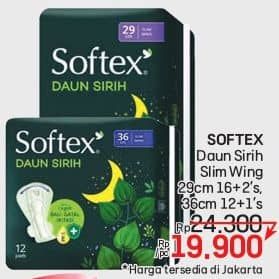 Promo Harga Softex Daun Sirih 29cm, 36cm 13 pcs - LotteMart