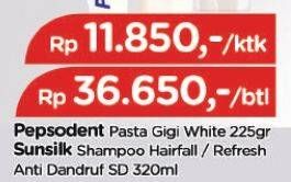 Promo Harga Sunsilk Hijab Shampoo Refresh Hairfall Solution, Refresh Anti Dandruff 320 ml - TIP TOP