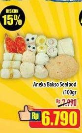 Promo Harga Aneka Bakso Seafood per 100 gr - Hypermart