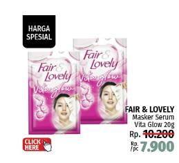 Promo Harga Glow & Lovely (fair & Lovely) Serum Sheet Mask 20 gr - LotteMart