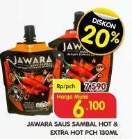 Promo Harga JAWARA Sambal Hot, Extra Hot 130 ml - Superindo