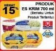 Promo Harga Produk Es Krim 700ml (berlaku untuk produk tertentu)  - Giant