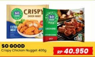 Promo Harga So Good Crispy Chicken Nugget 400 gr - Yogya