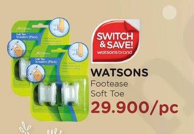 Promo Harga WATSONS Footease Soft Toe Spreaders Bunion Protection  - Watsons