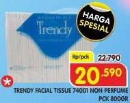 Promo Harga TRENDY Tissue 74001, Non Perfume 800 gr - Superindo